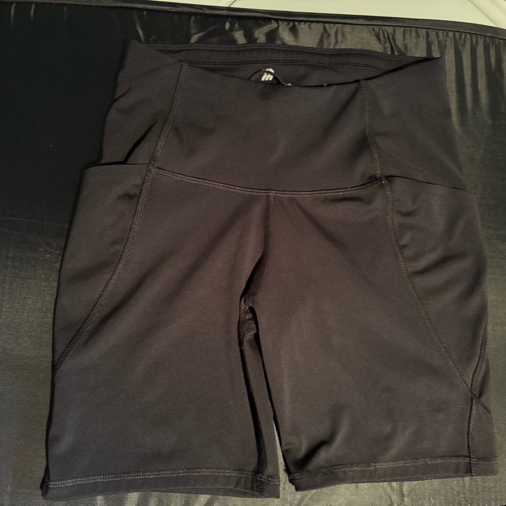 all in motion Black High-Rise Women's Bike Shorts